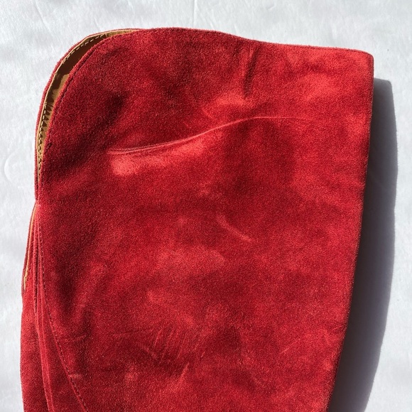 NINE WEST Suede Leather Heel Boots Size: 5.5 - Picture 11 of 11